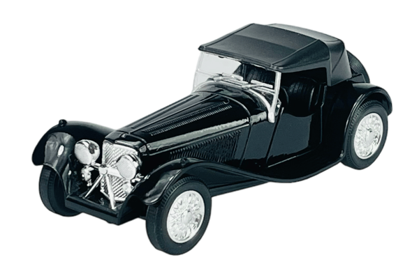 WELLY OLD TIMER SS JAGUAR 100 KATOLLA MUSTA 1:34 98876