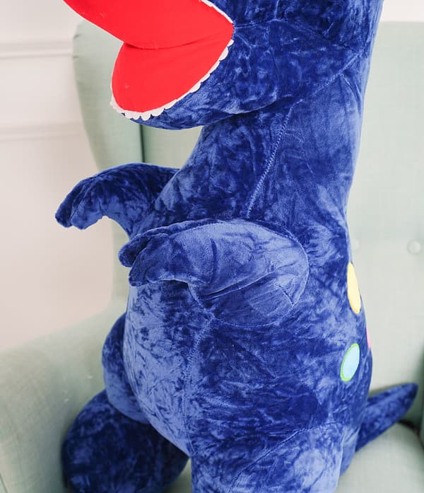 Dinosaurie Edi 60cm - marinblå