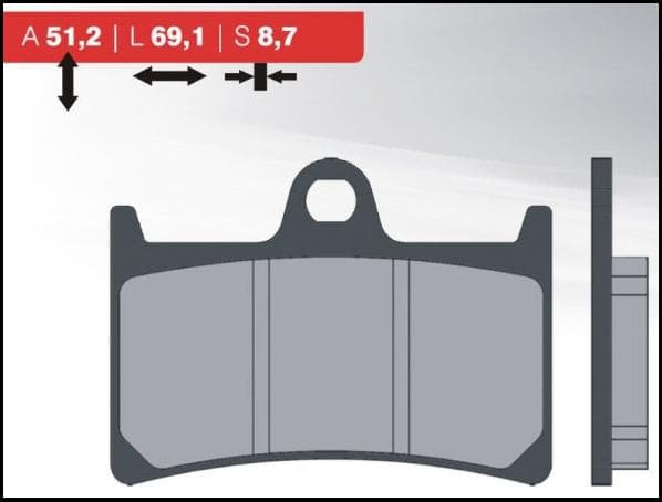 BRENTA BROMSBELÄGG KH252 / KH380 (ORGANISKA)