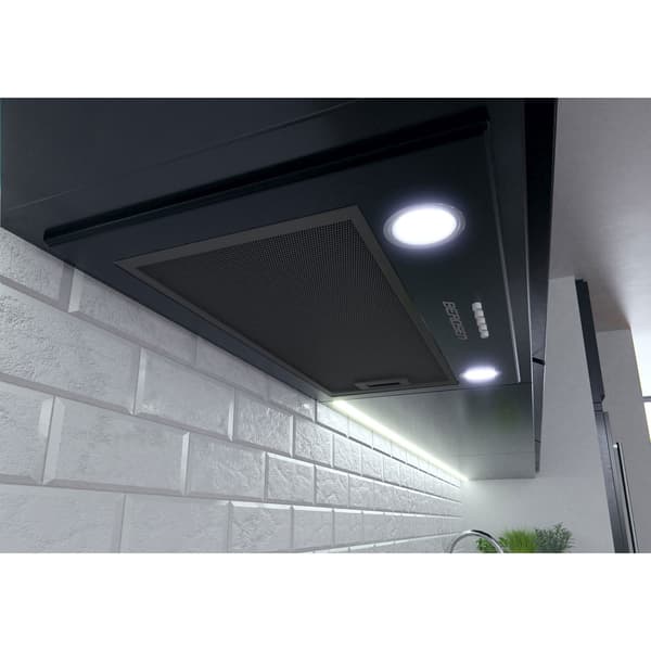 INBYGGD SPISFLÅSA 60 CM SVART LED BERDSEN