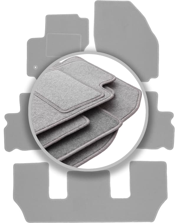 Harmaat auton matot: Ford S-MAX MK1 FL 7-paikkainen (2012-2015)