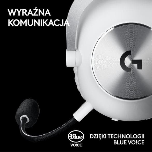 Logitech G Pro X2 Lightspeed — Vita (spelhörlurar)