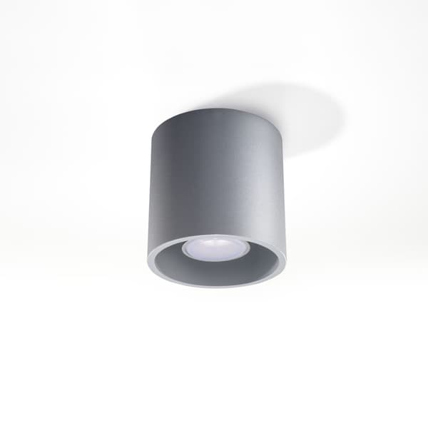Loftlampe Orbis 1 GU10 grå aluminiumslampe Sollux SL.0018