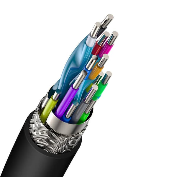 Baseus HDMI 2.0 Kabel, 4K 60Hz, 3D, HDR, 18Gbps, 3m (Sort)