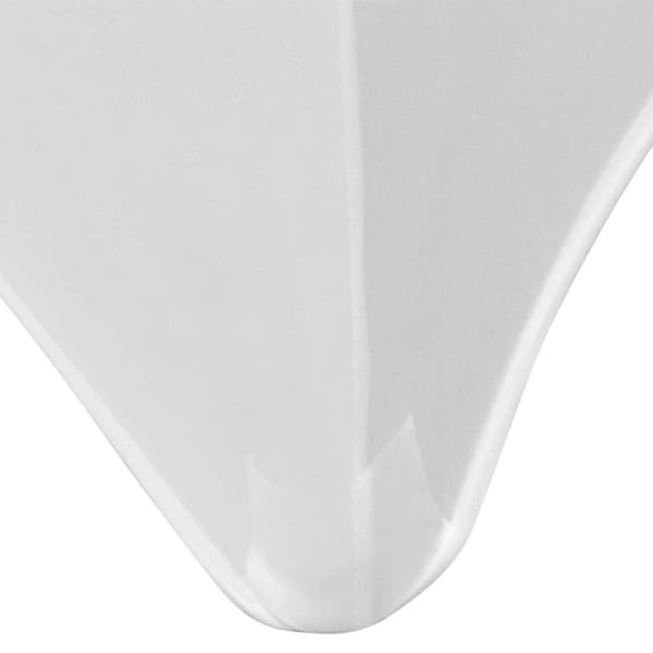 vidaXL Elastiskt bordsöverdrag 243x76x74 cm, 2 st, vit