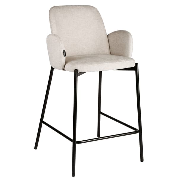 GUSTO halv barstol, beige tyg