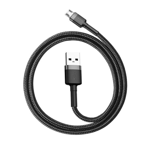 Baseus Cafule USB till Micro USB-kabel 2.4A 1m (grå-svart)