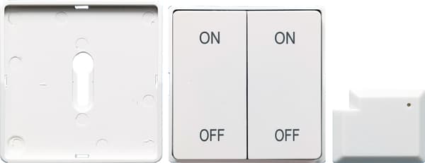 Kinetic Button 2P RF 2.4GHz radiofjärrkontroll för RTX-moduler #BATTERIFRI
