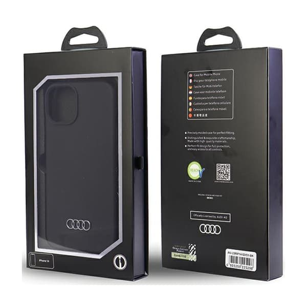 Audi silikonskal - iPhone 14-skal (svart)