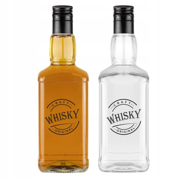 DANIELS 500 ml pullo WHISKY-painatuksella