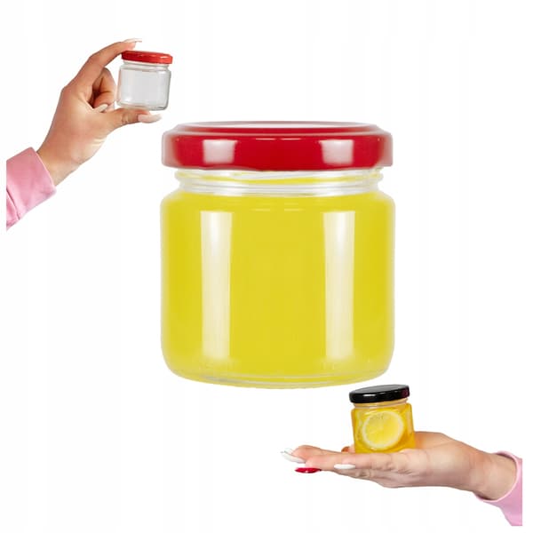 50x beholdere 100 ml til mad honning marmelade konserves glas