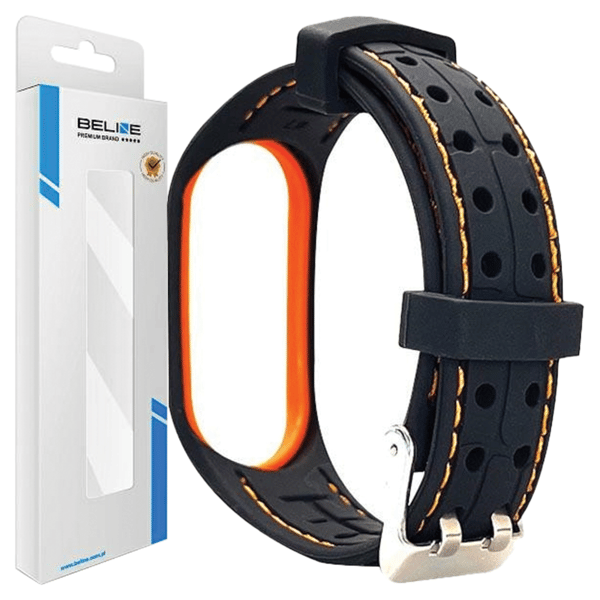 Beline Mi Band 3/4 Smart rem sort/orange
