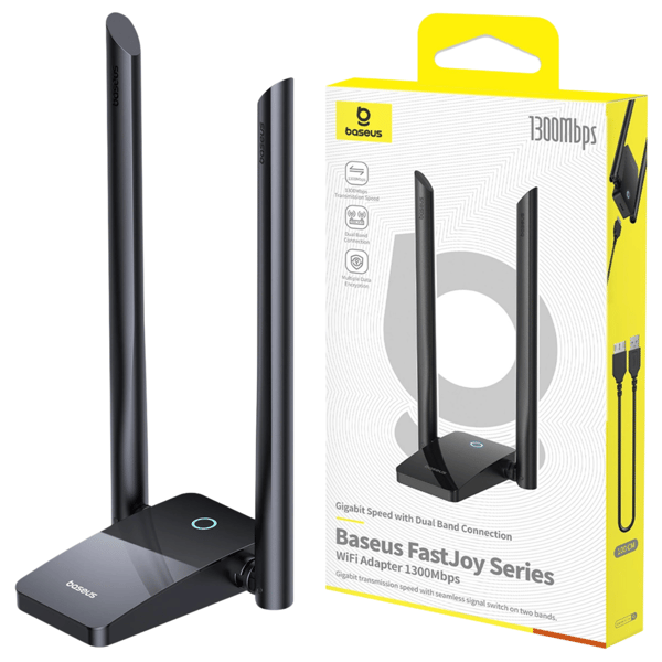 Baseus FastJoy 1800Mbps WiFi-sovitin (musta)
