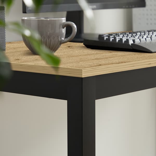 TESSA bord 120 cm x 60 cm - håndlavet / sorte ben