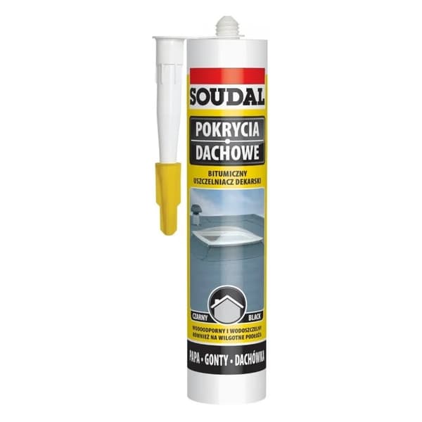SVART TAKFOGMASSA 280ML - SIL DEK SOU