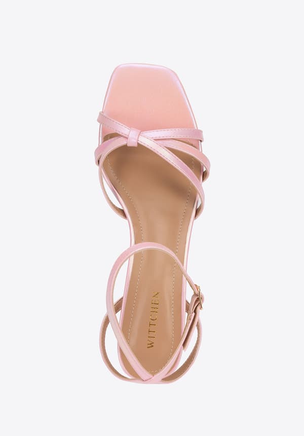 Wittchen Dames Pink PU Læder Højhælede Sandaler