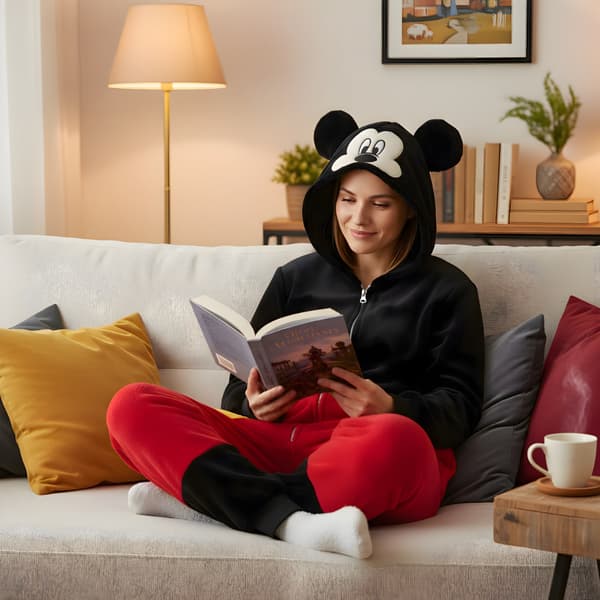 Mickey Mouse Kigurumi Pyjamas Kostume XL: 175 - 185 cm