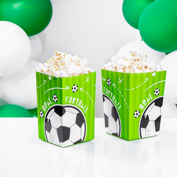 Popcornæsker FODBOLD 6 stk.