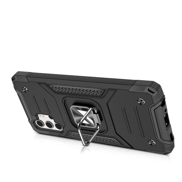Wozinsky Ring Armor Hybridskal + Magnethållare Samsung Galaxy A73 Silver