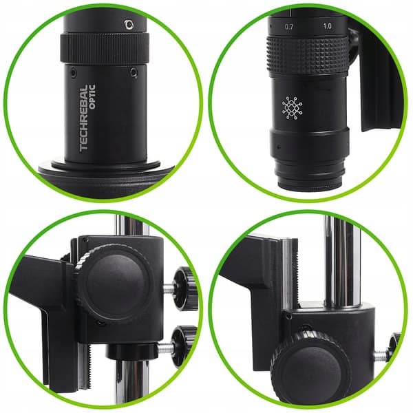 10A Pro digitalt mikroskop 144x LED-arm Eagle Eye-kamera 10" display silikonemåtte