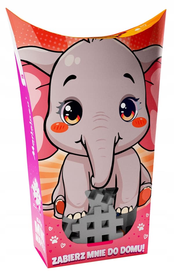 Marioinex Mini Waffle POCKET PETS - ELEFANT / ELEFANTsæt