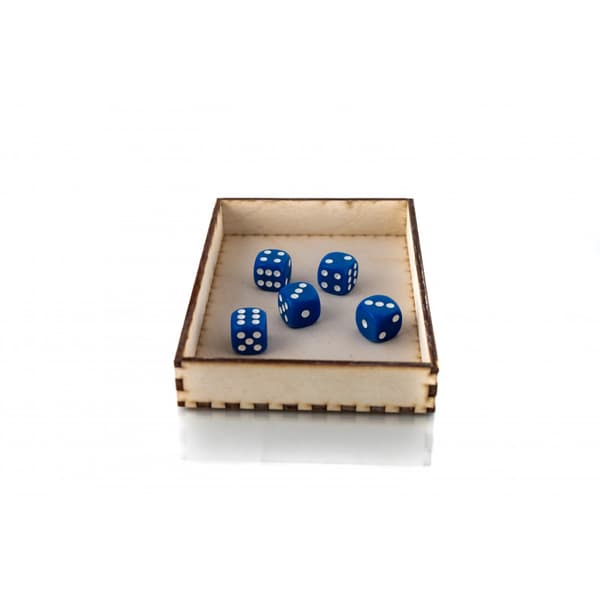 D6 1,1 cm RPG Blå Sekssidede Terninger
