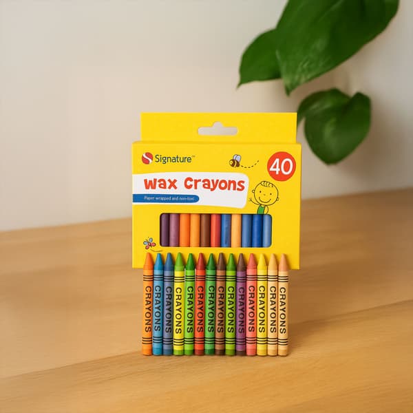 Vaxljuskritor för små barn i skolan