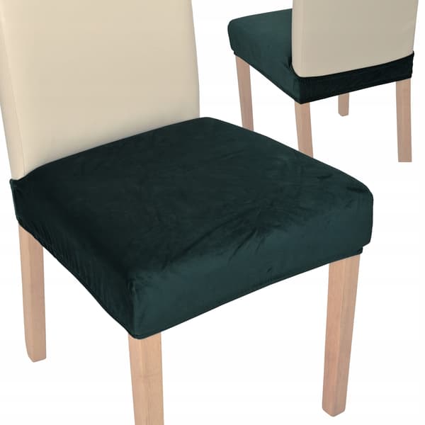 Stolsätesöverdrag hög velour TESS grön