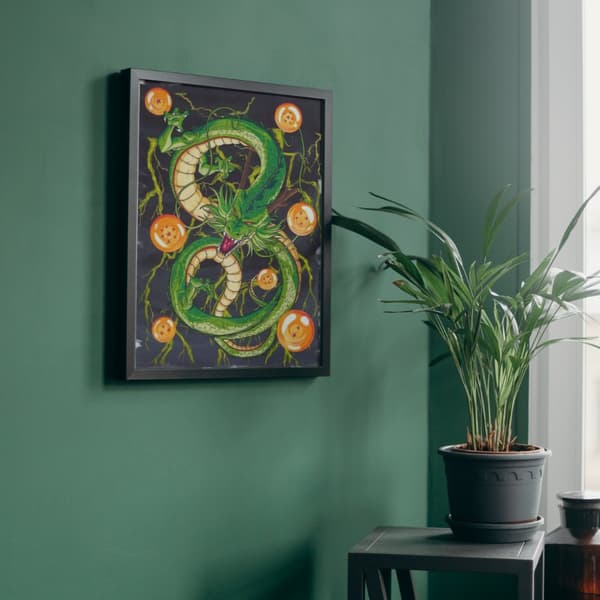 MALING EFTER TAL Billeder til maleri Dragon Ball Shenron 40x50 cm