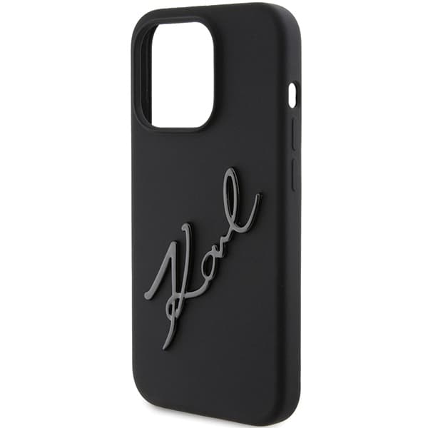 Karl Lagerfeld KLHCP15LSKSBMCK iPhone 15 Pro 6.1 sort/sort hårdt cover silikone Karl Script