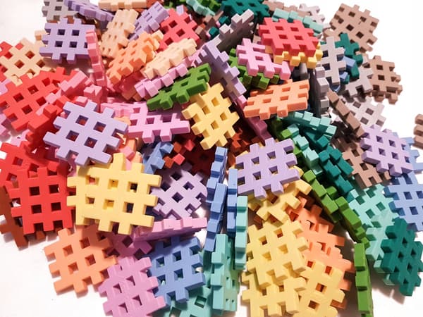 MINI VÅFFLOR, pastellfärgade våfflor 500 st MARIOINEX 2+