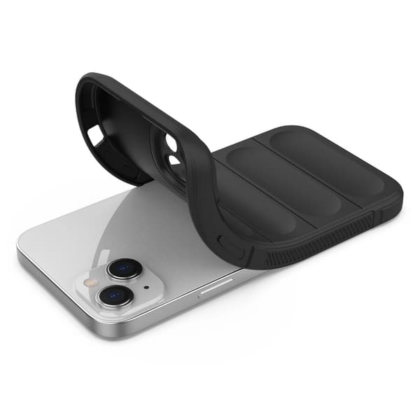 Magic Shield-cover til iPhone 14 Plus fleksibelt pansret cover, sort