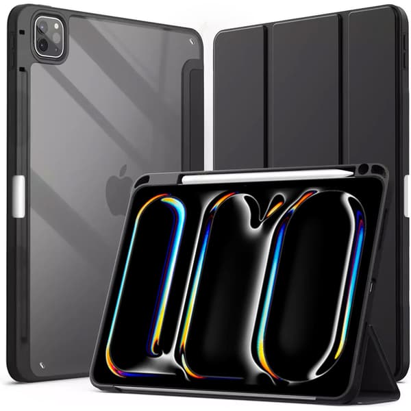Hard Crystal Case iPad Pro 11 Gen. 5 2024:lle (musta)
