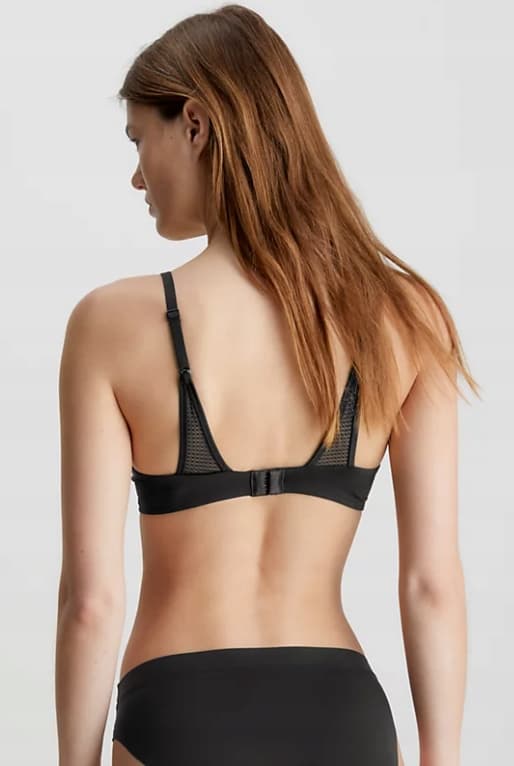 CALVIN KLEIN VATTERT BH SORT SMOOTH 75C 2A2F3_B* TIA