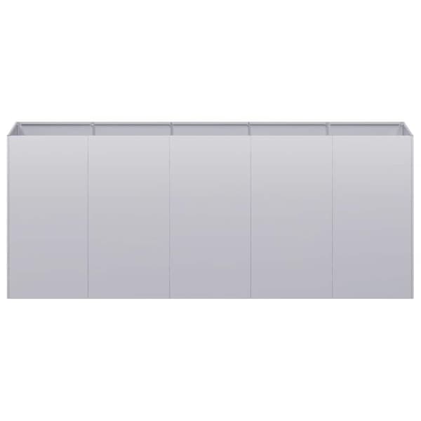 vidaXL Blomkruka 200x40x80 cm galvaniserat stål