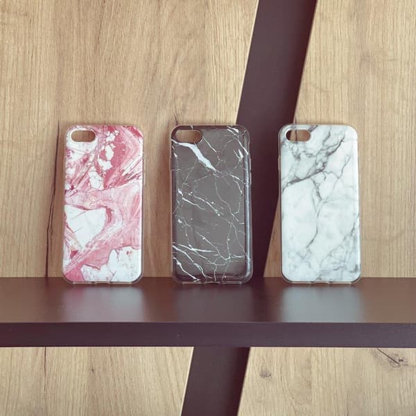 Wozinsky Marble Gel Cover til iPhone 12 Pro Max Hvid