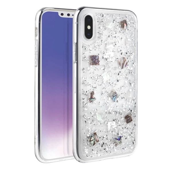 UNIQ Lumence Clear iPhone Xs Max-skal silver/Perivvinkle silver