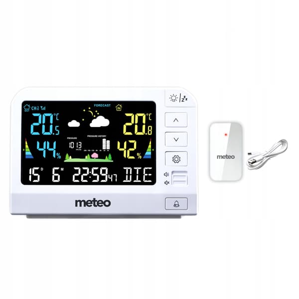 METEO SP205 VÄDERSTATION HYGROMETER UTOMHUSSENSOR DCF