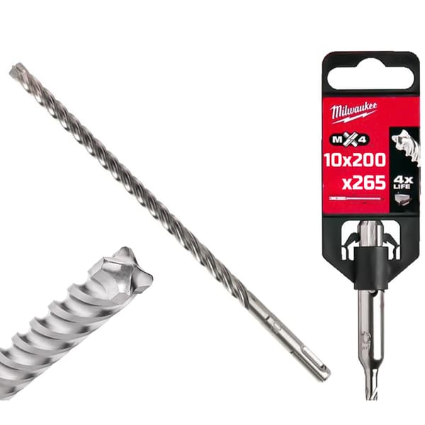 Milwaukee SDS Plus MX4 borr 10/200/260 mm