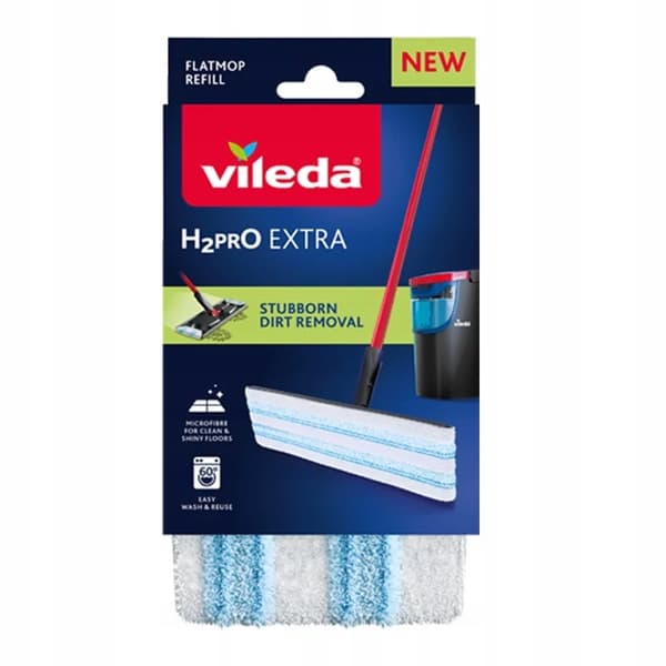 Vileda H2prO ersättningsinsats för platt mopp 1 st.