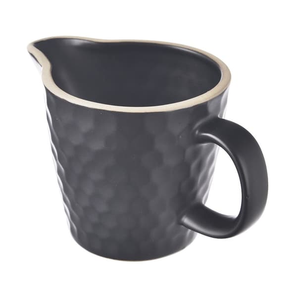 Sort keramisk mælkekande TEA TIME 100 ml