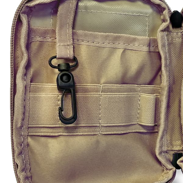 OFFLANDER taktisk MOLLE-pouch med velcro til dokumenter khaki