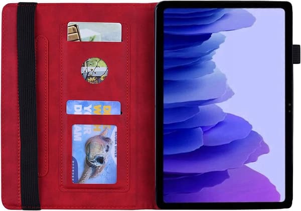 RØDT LUKKET ETUI TIL SAMSUNG GALAXY TAB A7 10.4'