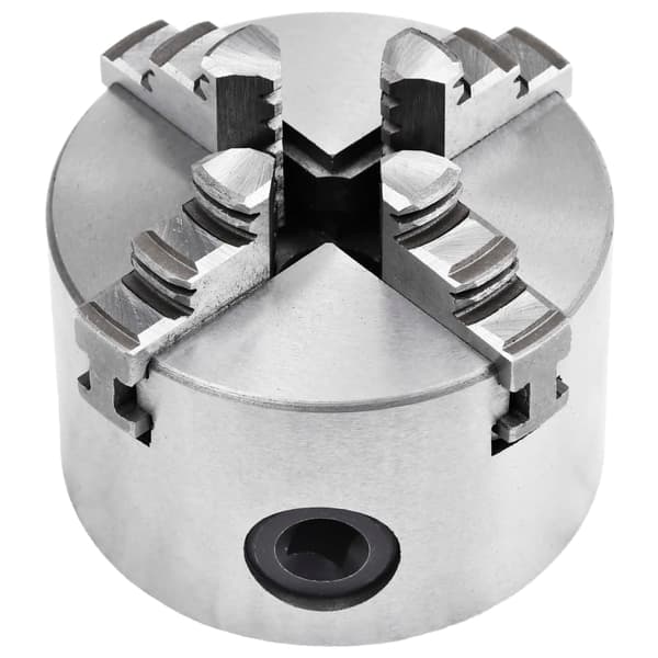 vidaXL Självcentrerande svarvchuck, 4 käftar, 80 mm, stål