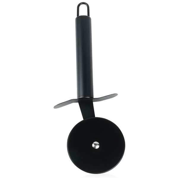 Pizzakniv i stål svart 20 cm