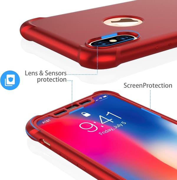 VAHVA LASIKUORI IPHONE XS MAX 6.5':LLE, PUNAINEN