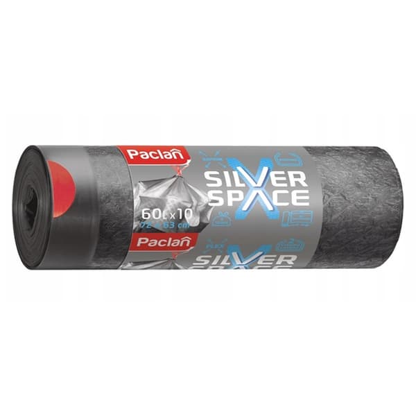Paclan Silver Spacer poser med bånd 60L 10stk.