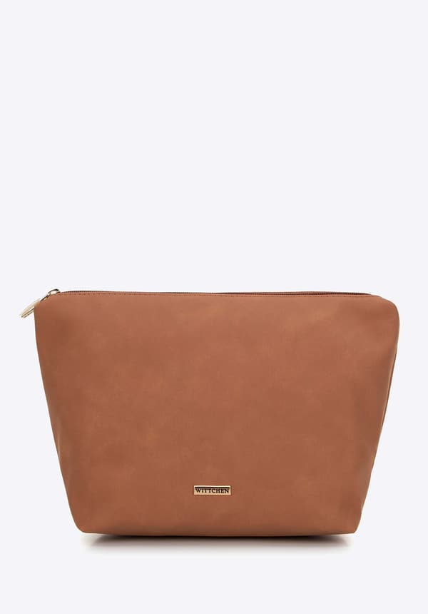 Wittchen Dame ecolæder og kunstpels shoppertaske beige ecolæder