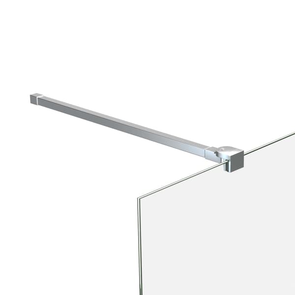 vidaXL Badkarsskärmfäste rostfritt stål 70-120 cm