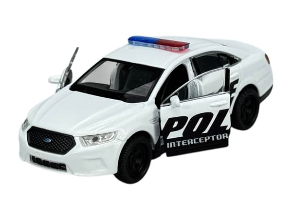 Welly Ford polis Interceptor vit 1:34 43671